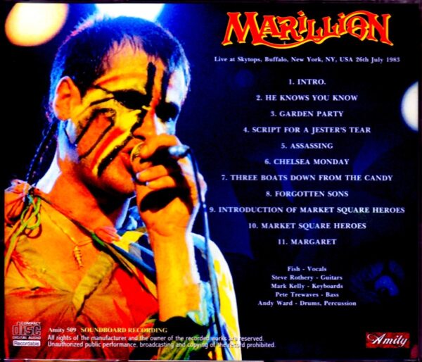 Marillion/NY,USA 1983 - Image 2