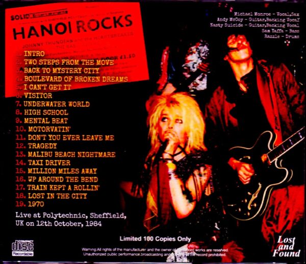 Hanoi Rocks/UK 1984 - Image 2