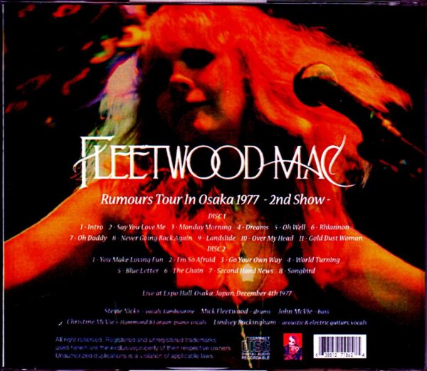 Fleetwood Mac/Tokyo,Japan 1977 Upgrade - Image 2