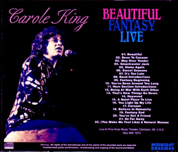 Carole King/MI, USA 1973 - Image 2