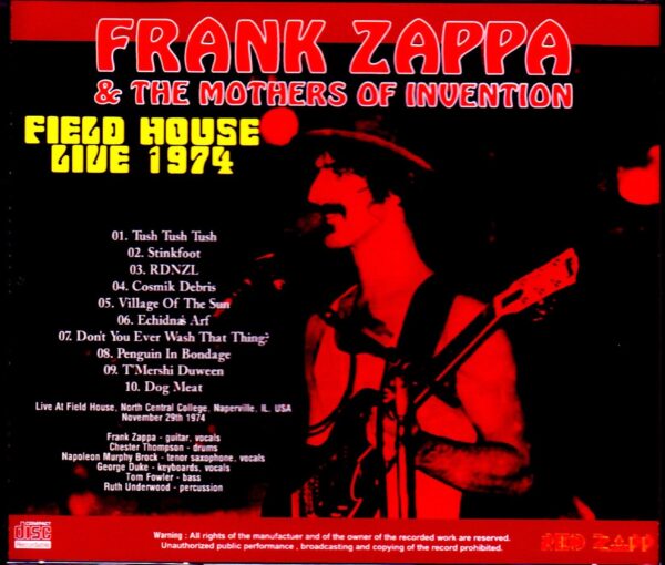 Frank Zappa/IL, USA 1974 - Image 2