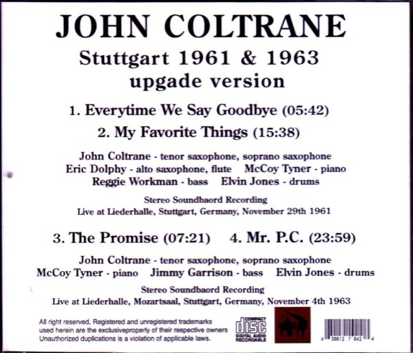 John Coltrane/Germany 1961 & more - Image 2