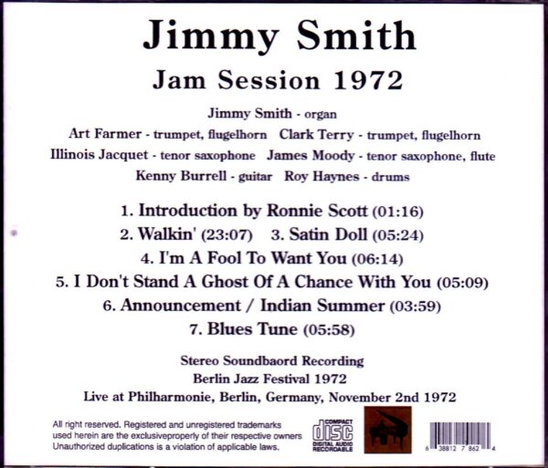 Jimmy Smith/Germany 1972 - Image 2
