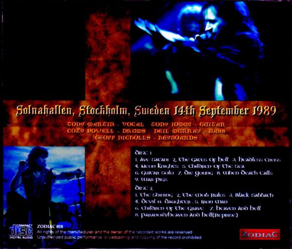 Black Sabbath/Sweden 1989 - Image 2