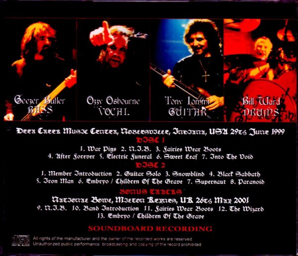 Black Sabbath/IN, USA 1999 - Image 2