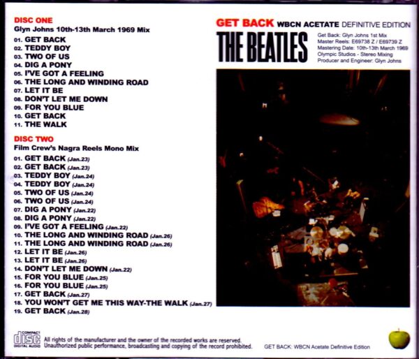 Beatles/Get Back Glyn Johns 1st Mix & more - Image 2