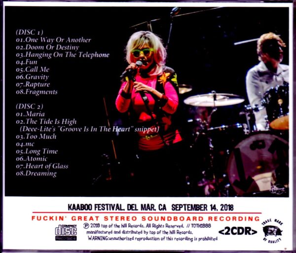Blondie/CA,USA 9.14.2018 - Image 2