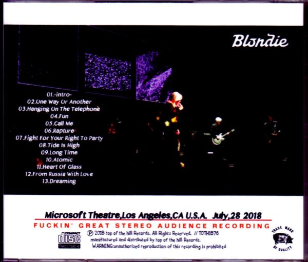 Blondie/CA,USA 7.28.2018 - Image 2