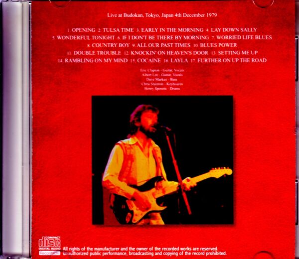 Eric Clapton/Tokyo,Japan 12.4.1979 - Image 2