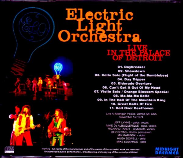 ELO Electric Light Orchestra/MI, USA 1974 - Image 2