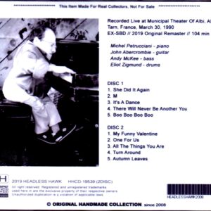 Michel Petrucciani Quartet,John Abercrombie/France 1990