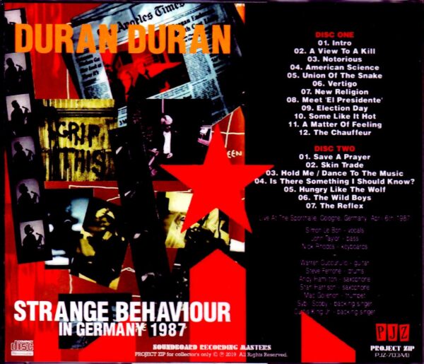 Duran Duran/Germany 1987 - Image 2