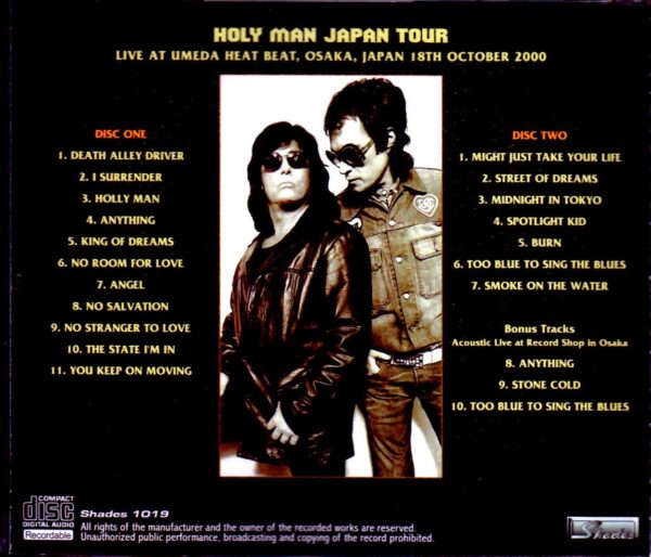 Joe Lynn Turner,Glenn Hughes/Osaka,Japan 2000 - Image 2