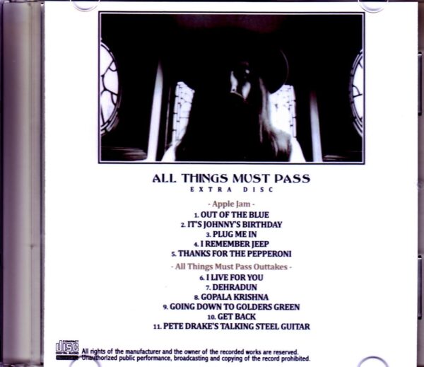 George Harrison/All Things Must Pass Apple Jam & Outtakes - Image 2