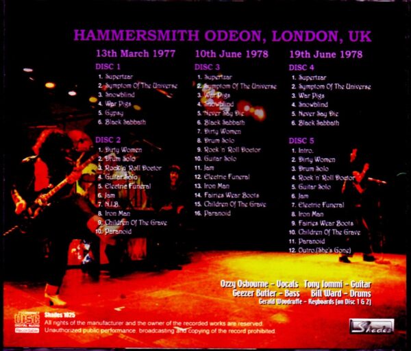 Black Sabbath/London,UK 1977-1978 - Image 2