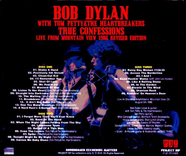 Bob Dylan,Tom Petty & the Heartbreakers/CA,USA 1986 SBD Ver. - Image 2