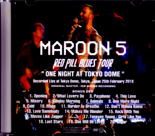 Maroon 5/Tokyo,Japan 2019 IEM Matrix Ver. - Image 3