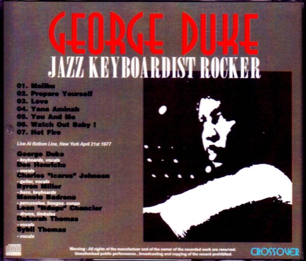 George Duke/NY, USA 1977 - Image 2