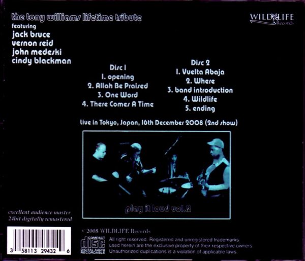 Jack Bruce,Vernon Reid,John Medeski,Cindy Blackman/Tokyo,Japan 12.16.2008 Vol.2 - Image 2
