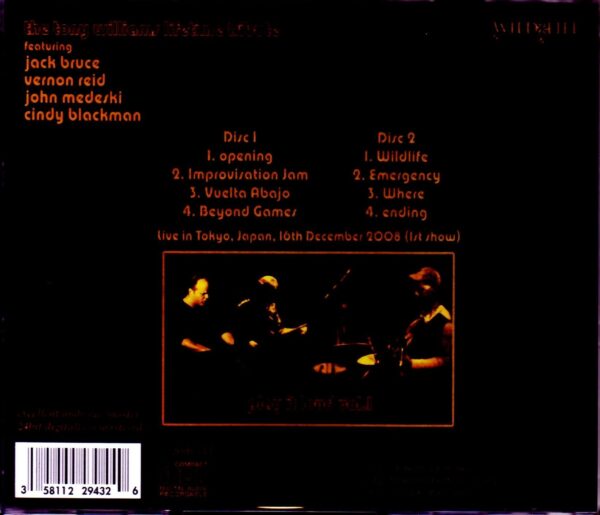 Jack Bruce,Vernon Reid,John Medeski,Cindy Blackman/Tokyo,Japan 12.16.2008 Vol.1 - Image 2
