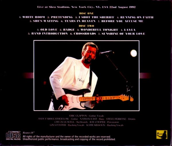 Eric Clapton/NY,USA 8.22.1992 - Image 2