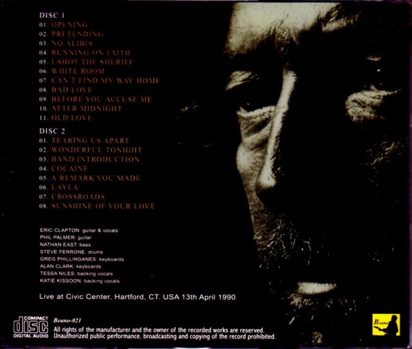 Eric Clapton/CT, USA 1990 - Image 2
