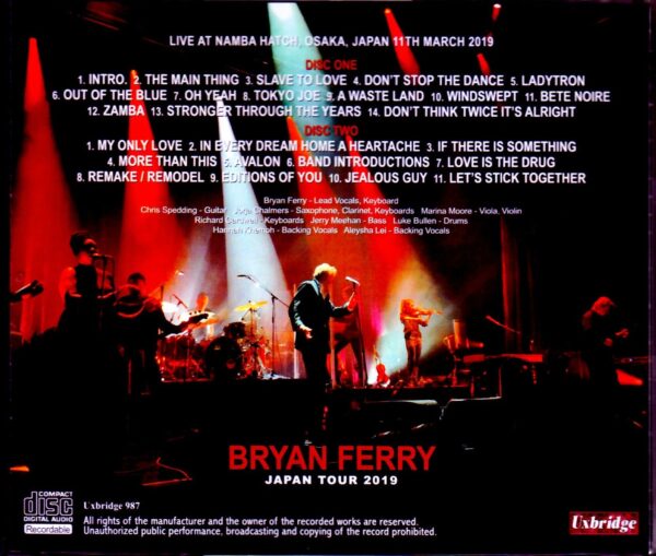 Bryan Ferry/Osaka,Japan 2019 - Image 2