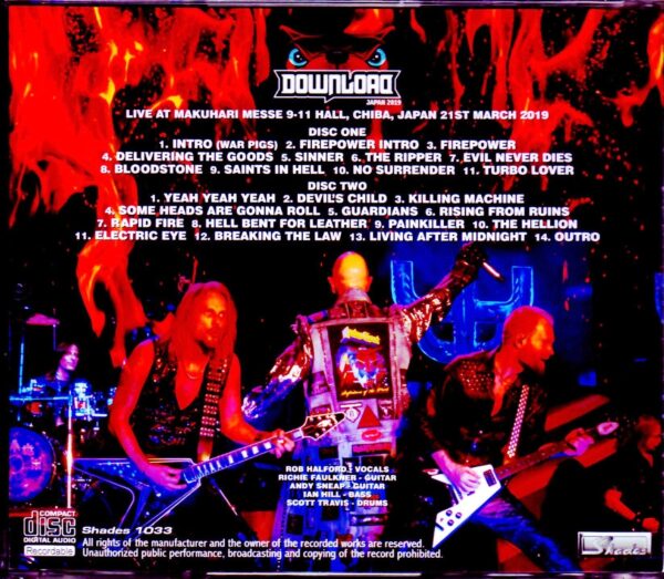 Judas Priest/Chiba,Japan 2019 - Image 2