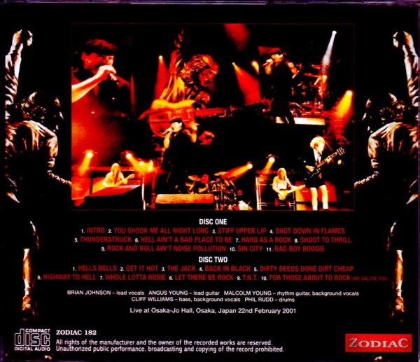 AC/DC/Osaka,Japan 2001 - Image 2