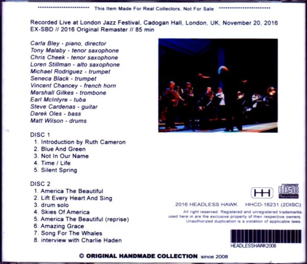 Carla Bley Liberation Music Orchestra/London,UK 2016 - Image 2