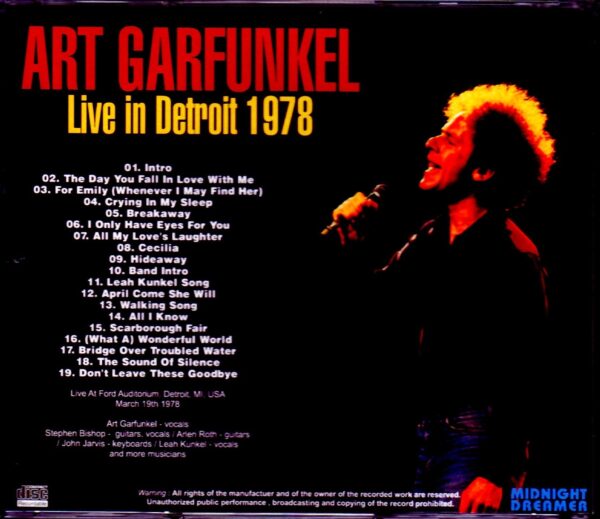Art Garfunkel/MI, USA 1978 - Image 2