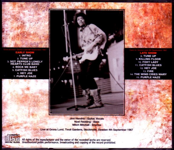 Jimi Hendrix Experience/Sweden 9.4.1967 Upgrade - Image 2