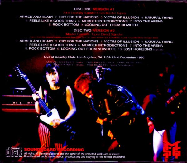 Michael Schenker Group/CA,USA 1980 2 Source Ver. - Image 2