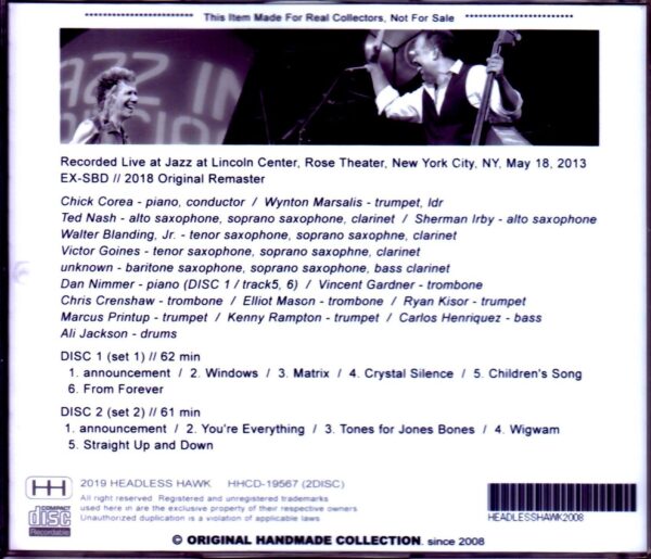 Chick Corea Wynton Marsalis the Jalc Orchestra/NY,USA 2013 - Image 2