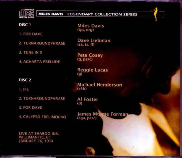 Miles Davis/CT,USA 1974 - Image 2
