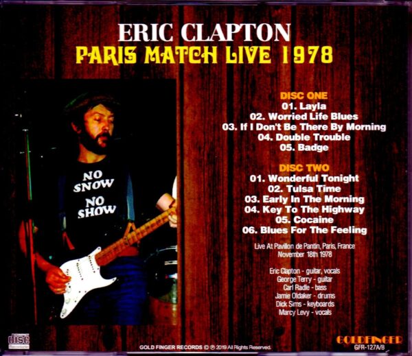 Eric Clapton/France 1978 - Image 2