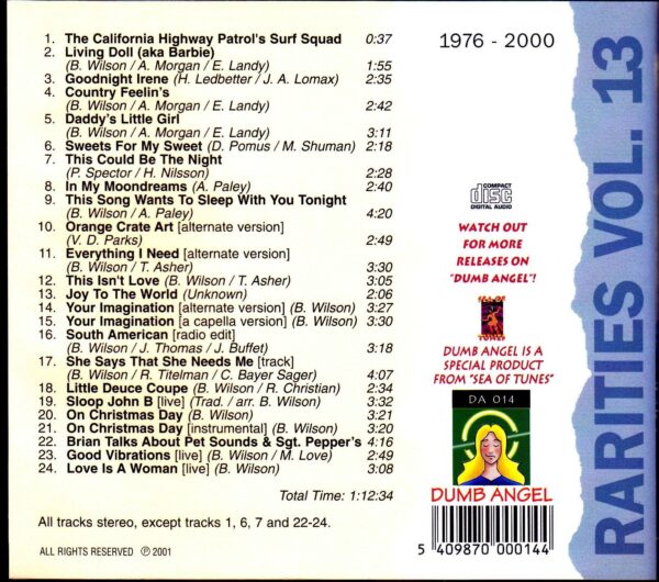 Brian Wilson/Rarities 1976-2000 - Image 2