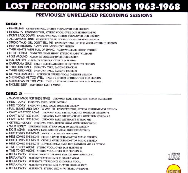 Beach Boys/Lost Recording Sessions 1963-1968 - Image 2