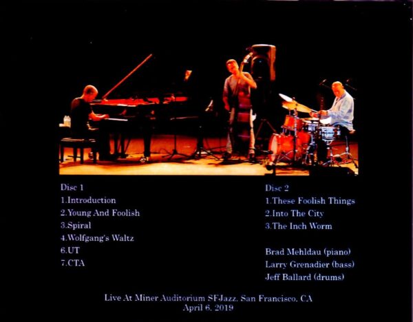 Brad Mehldau Trio/CA,USA 2019 - Image 2