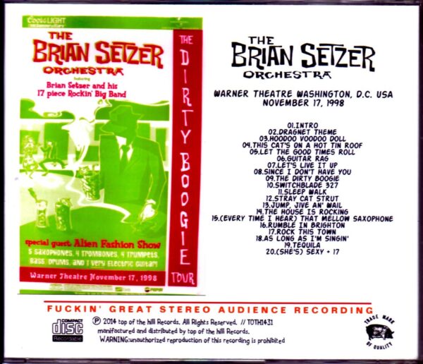 Brian Setzer Orchestra/WA, USA 1998 - Image 2