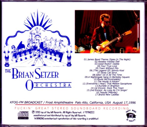 Brian Setzer Orchestra/CA, USA 1996 - Image 2