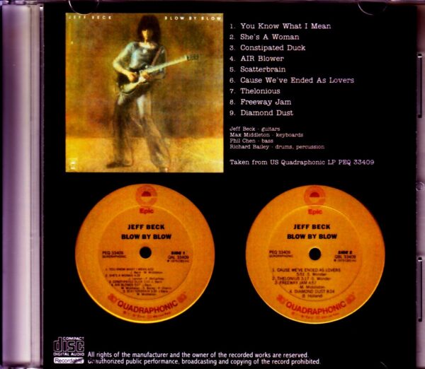 Jeff Beck/Blow by Blow US Quadraphonic LP Ver. - Image 2