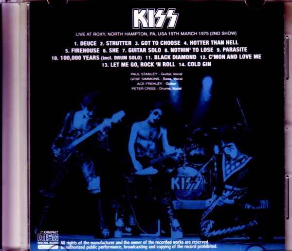 Kiss/PA, USA 1975 2nd Show - Image 2