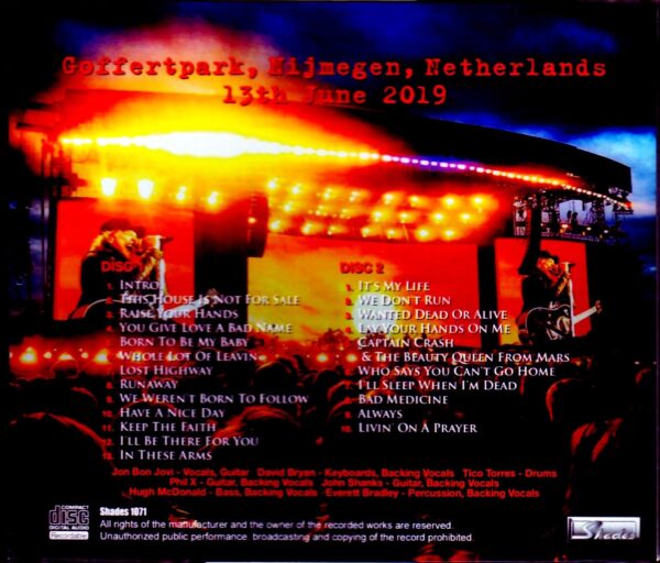 Bon Jovi/Netherlands 2019 - Image 2