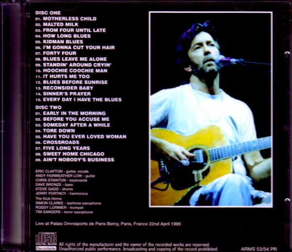 Eric Clapton/France 4.22.1995 - Image 2