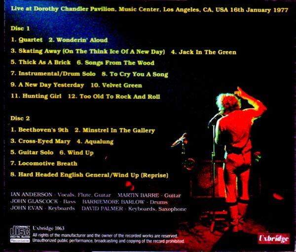 Jethro Tull/CA,USA 1977 1st Gen - Image 2