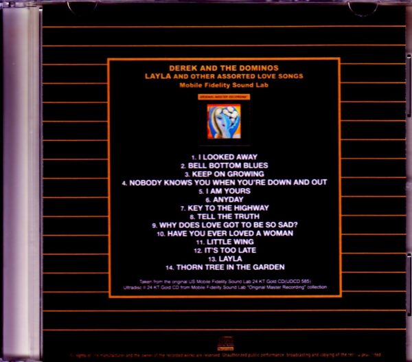 Derek and the Dominos/Layla and other Assorted Love Songs Original US Mobile Fidelity Sound - Image 2
