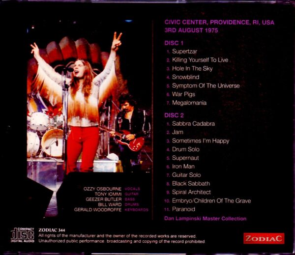 Black Sabbath/RI, USA 1975 Upgrade - Image 2