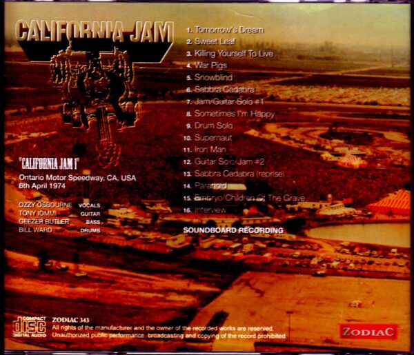 Black Sabbath/CA,USA 1974 Upgrade - Image 2