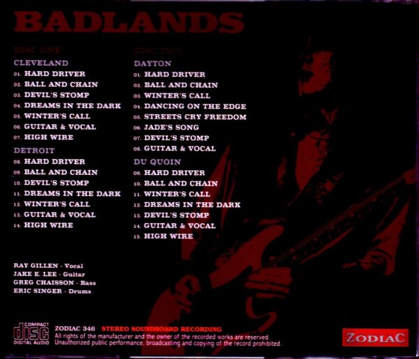 Badlands/SBD Collection from US Tour 1989 Upgrade - Image 2